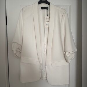 Zara White Women's Blazer